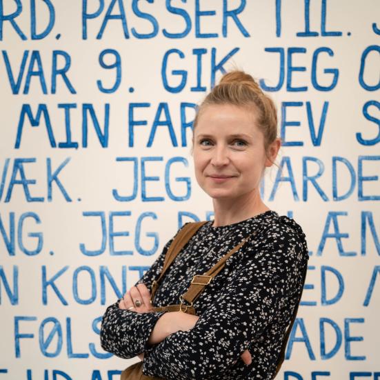 Foto af kunstner Gudrun Hasle.