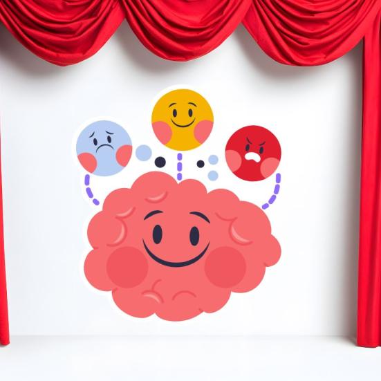 Fortælleteater farver og følelser. Foto fra Canva.