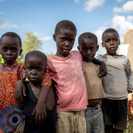 Foto af børn i Uganda. Fotokreditering: Jesper Houborg.