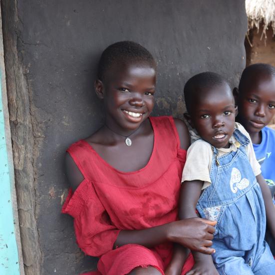Foto af børn i Uganda. Fotokreditering: Stig Fog.