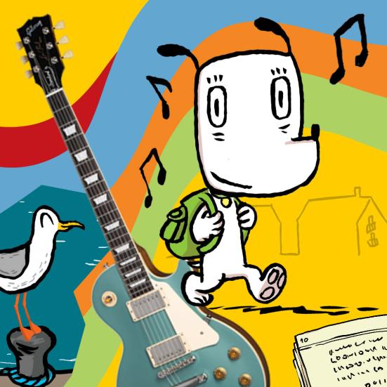 Hunden Ib fortællerkoncert. Fotokreditering: Peter Nordahl.