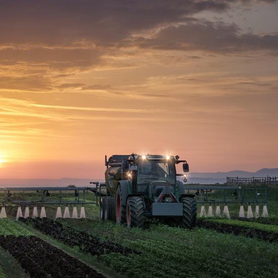 Marker der sprøjtes. Fotokreditering: Nordseher