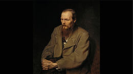 Portræt af Fjodor Mikhajlovitj Dostojevskij malet af Vasily Perov. Foto fra Wikimedia Commons.