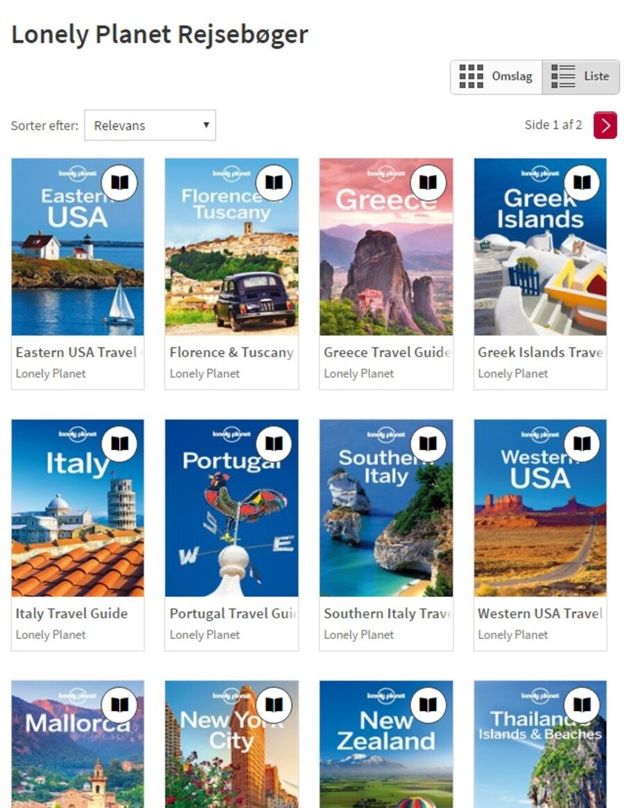Lonely Planet-rejsebøger på eReolen Global