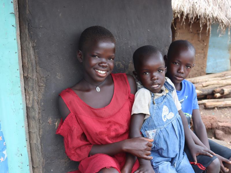 Foto af børn i Uganda. Fotokreditering: Stig Fog.