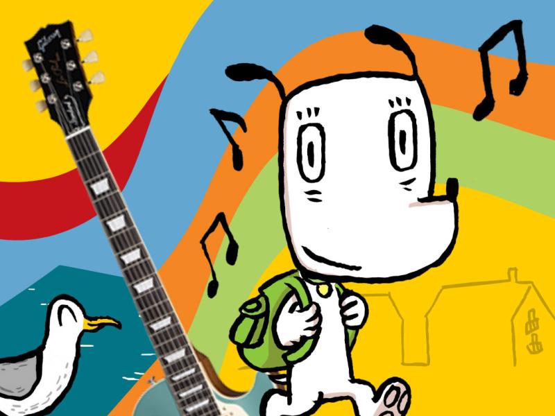 Hunden Ib fortællerkoncert. Fotokreditering: Peter Nordahl.