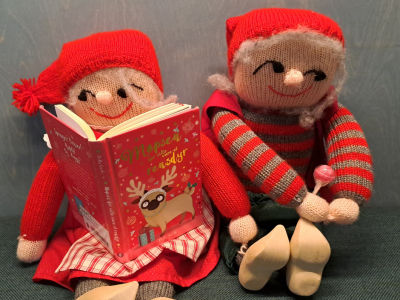 Julehistorie, læsehule og slikkepind. Fotokreditering: Næstved Bibliotek