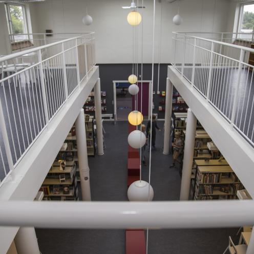 Interiør-billede fra Korskilde Bibliotek