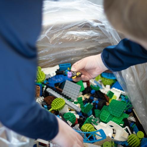 LEGO på Næstved Bibliotek. Fotokreditering: Petersen, Næstved Bibliotek og Borgerservice.