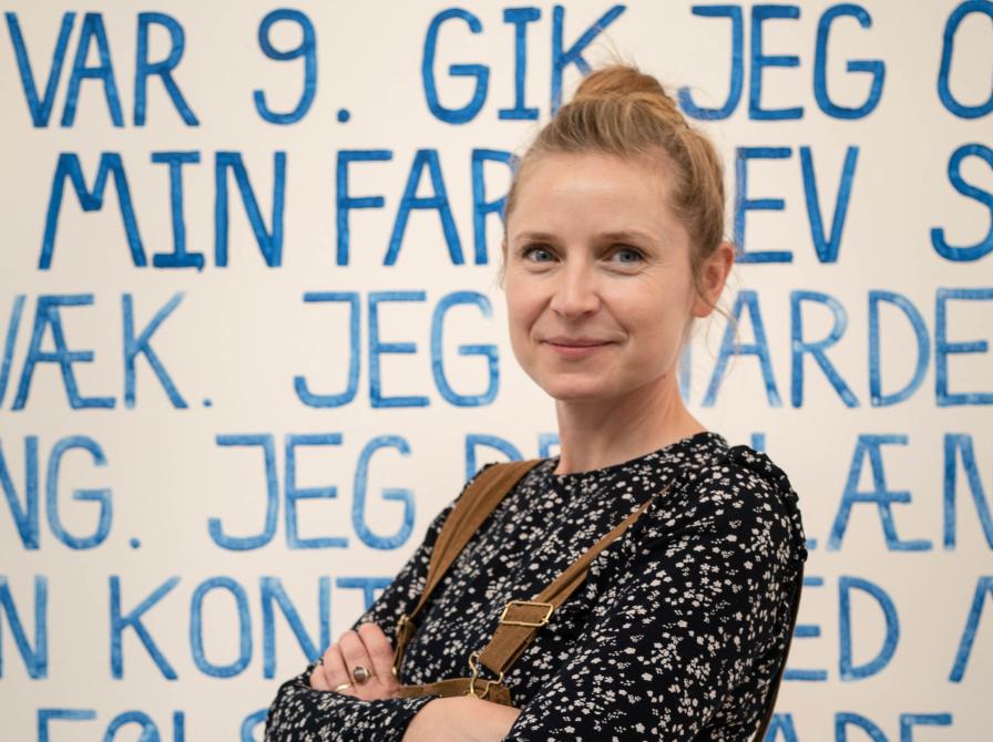 Foto af kunstner Gudrun Hasle.