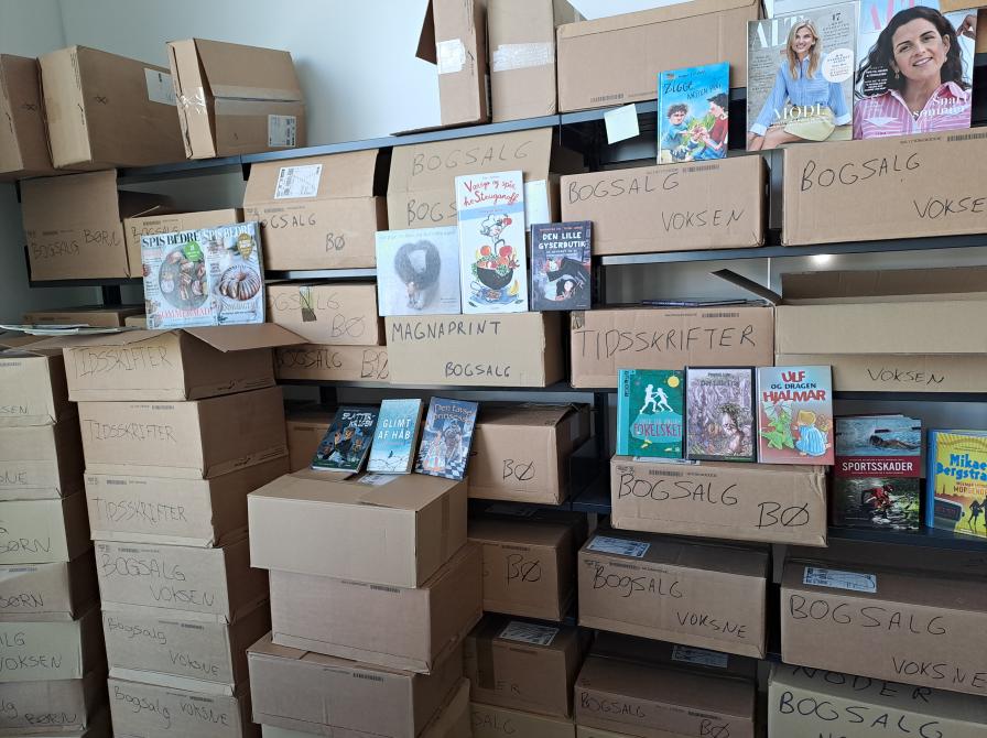 Bogsalg på bibliotekerne.