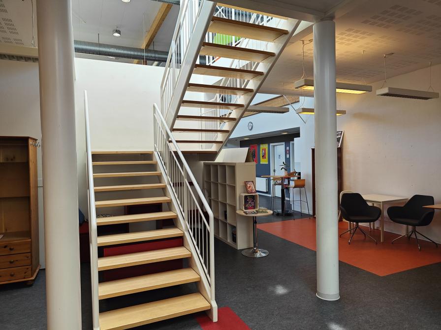 Trappen i Korskilde. Fotokreditering: Næstved Bibliotek.